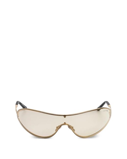 Tom Ford Natural Geometric-Frame Sunglasses