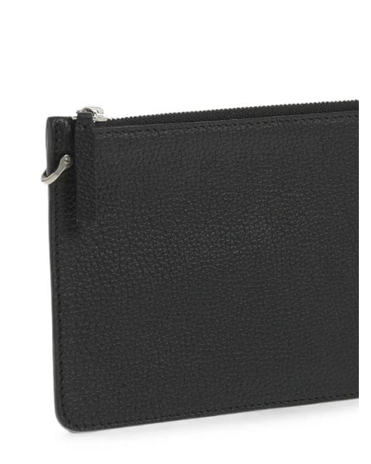 Il Bisonte Black Grainy Leather Cardholder