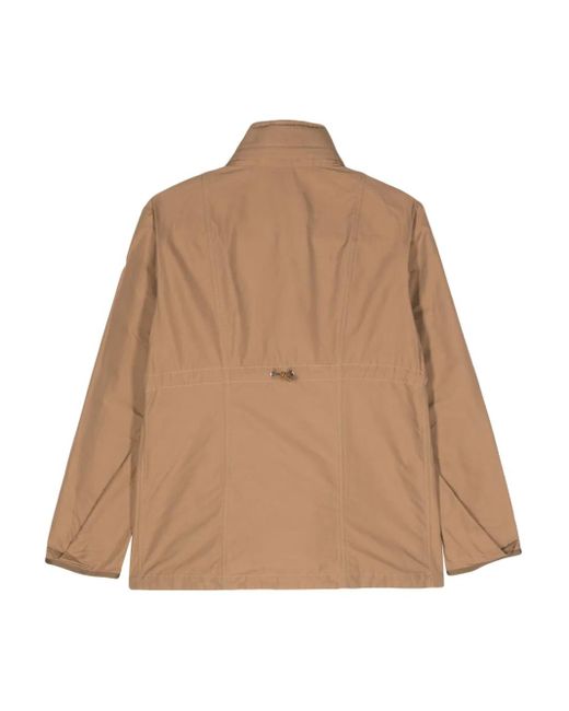 Moncler Brown Ilo Concealed-Hood Jacket