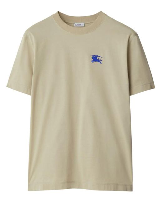 Burberry Natural Lichen Cotton T-Shirt T-Shirts And Polos for men