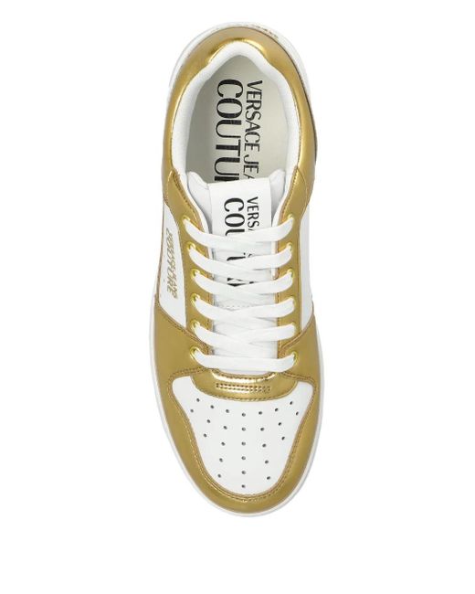 Versace Jeans Couture Metallic-Panel Sneakers for men