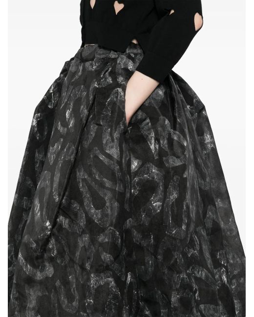 Comme des Garçons Rok Met Grafische Print in het Gray