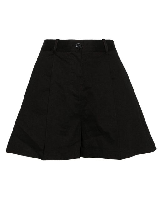 Pinko Black High-waisted Tailored Shorts