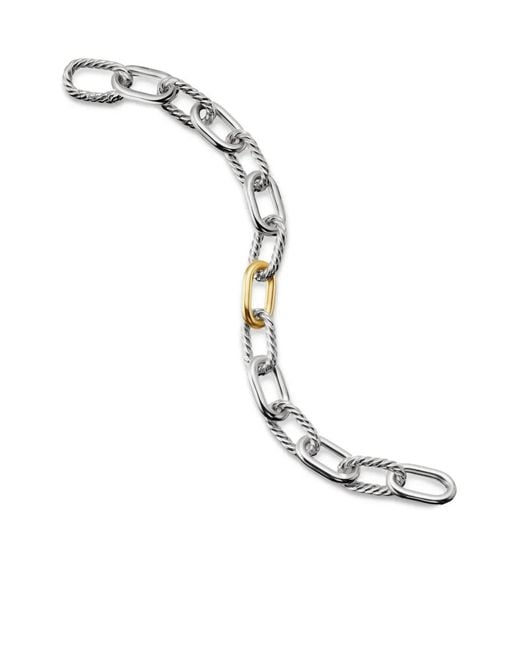 David Yurman Multicolor 18Kt And Sterling Dy Madison Chain Bracelet (11Mm)