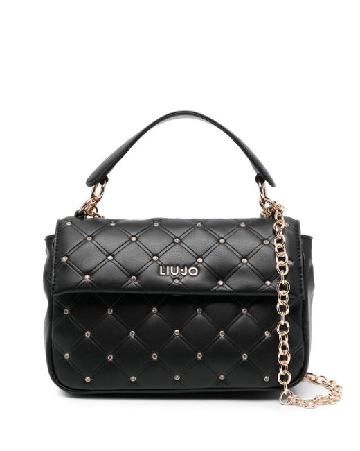 Liu Jo Black Crystal-embellished Crossbody Bag