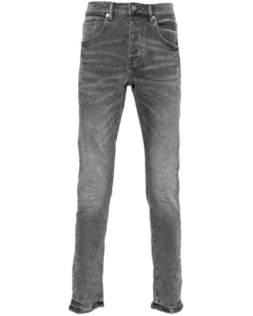 Purple Brand Gray P001 Tapered-leg Jeans for men
