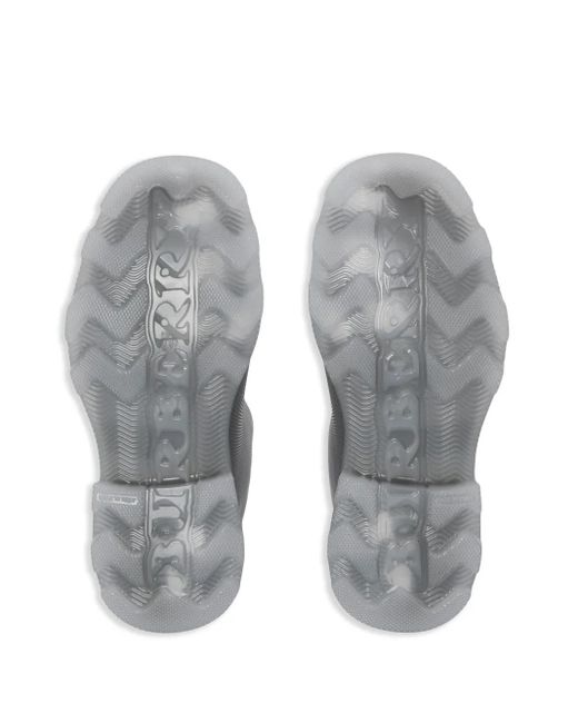 Burberry Gray Low Marsh Rubber Boots