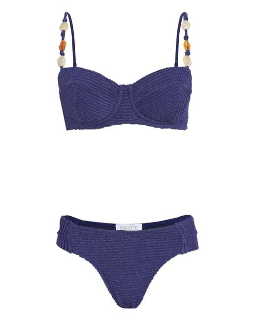Brigitte Bardot Blue Amira Bikini Set