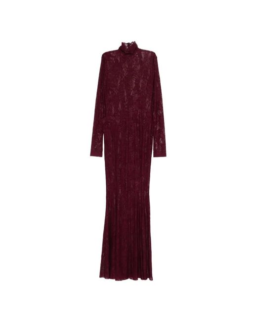 Norma Kamali Red Long-Sleeve Maxi Dress