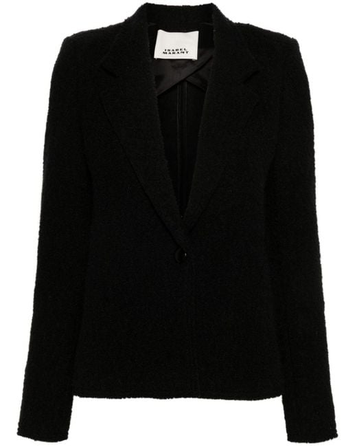 Veste Ghislaine en tweed Isabel Marant en coloris Black
