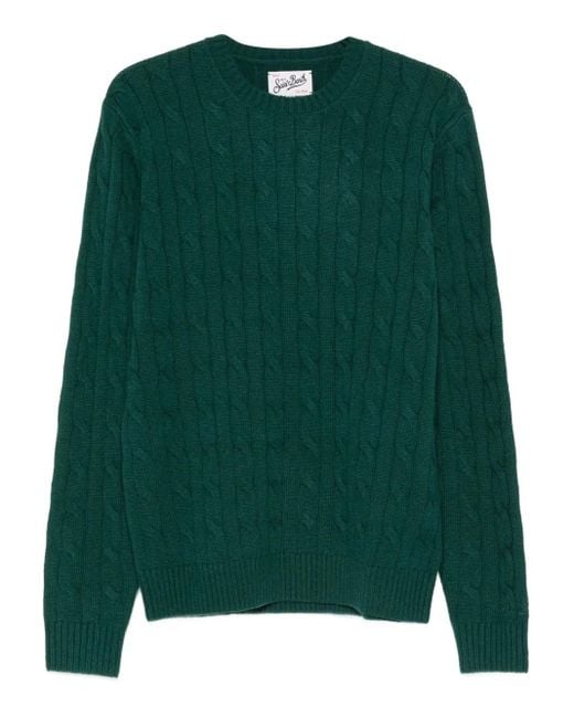 Mc2 Saint Barth Green Braid Regent Sweat for men