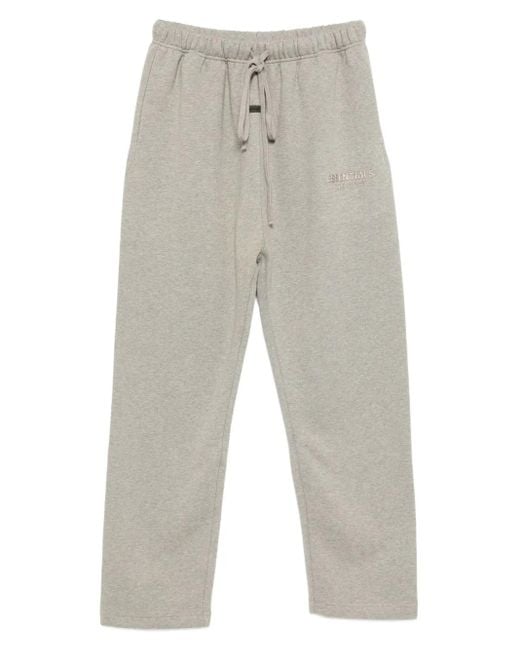 Fear Of God Gray Logo-Embossed Trousers