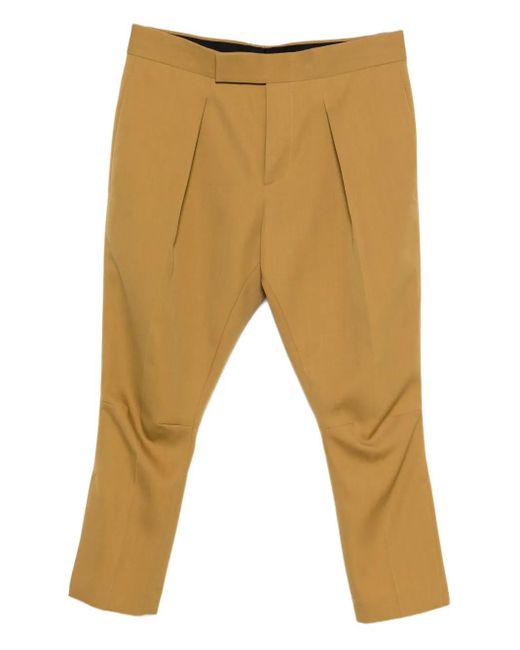 SAPIO Natural Pleated Gabardine Trousers