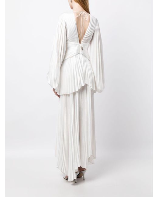 acler finnegan pleated mini dress Acler Finnegan Pleated Dress in White