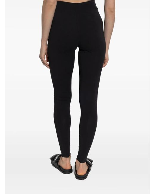 Moschino Black Leggings mit Teddy-Print