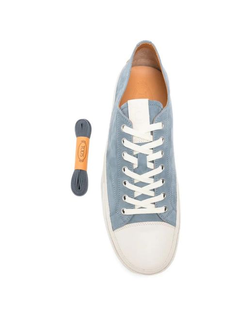 Tod's White Lace-Up Sneakers for men