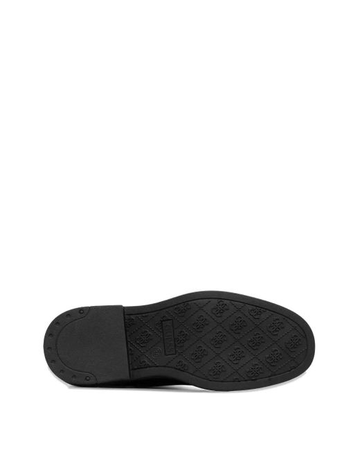 Guess Black Fyonal Suede Chain-Detail Boots