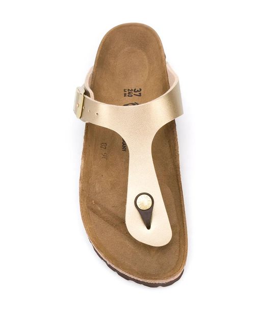 Birkenstock Natural Gizeh Slip-On Sandals