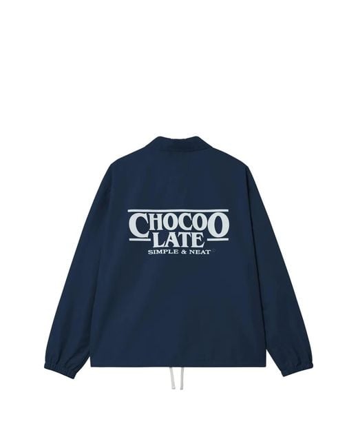 Chocoolate Blue Collared Jacket for men