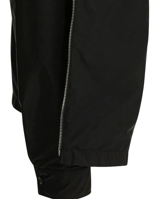 Prada Black Triangle-Logo Jacket for men