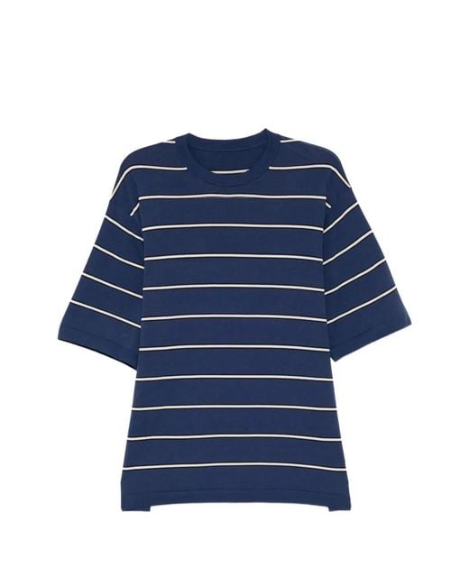 CROQUIS Blue Striped Short-Sleeve T-Shirt for men