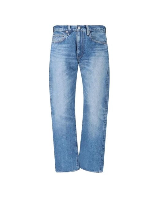 Levi's Blue Saddle Rock Mij Logo-Patch Jeans for men
