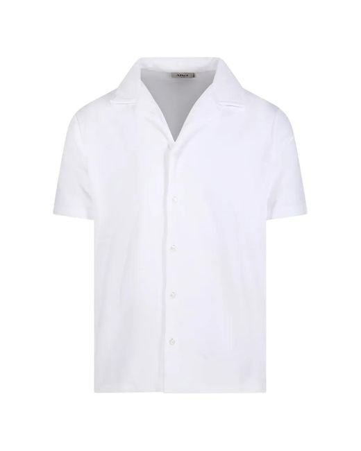 Altea White Camp-Collar Shirt for men