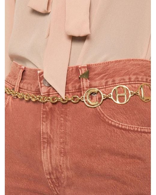 Chloé Straight Jeans Van Denim in het Orange