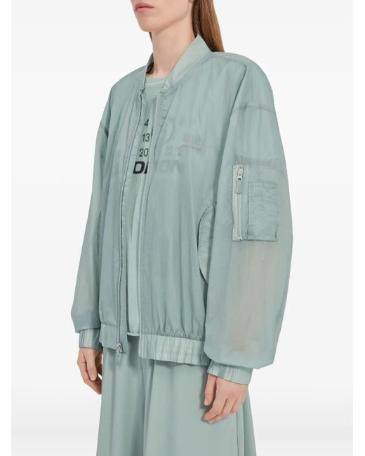 MM6 MAISON MARGIELA X SALOMON Blue X Salomon Numbers-Print Bomber Jacket