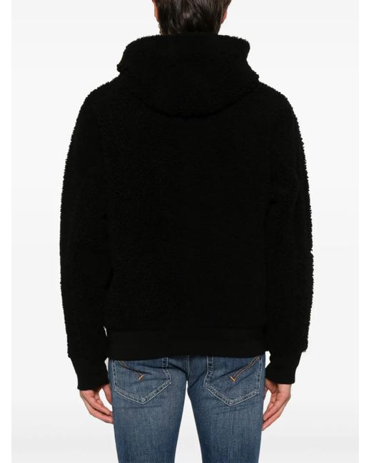 Salvatore Santoro Black Shearling Jacket for men