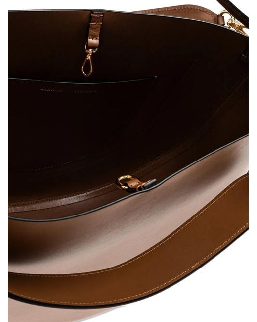 Wandler Brown Hortensia Tote Bag