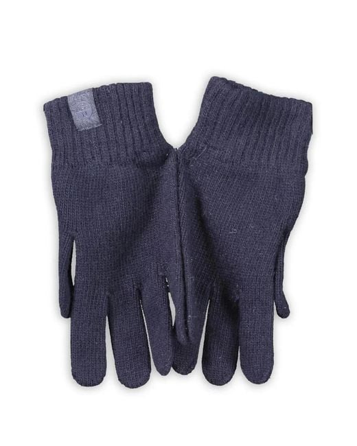 North Sails Blue Gants Côtelés À Patch Logo for men