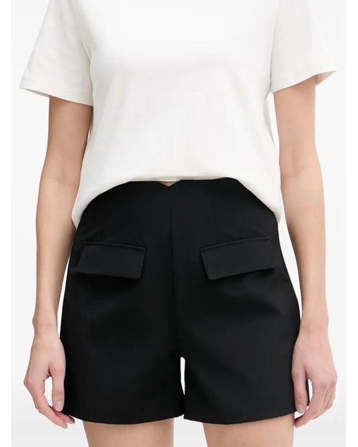 Morgan Black Shris.F Flap-Pocket Shorts