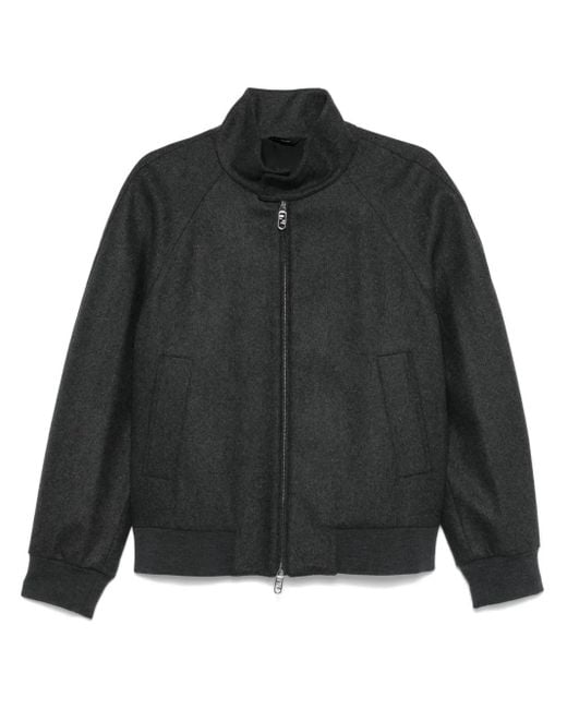 Fendi Black Cashmere Blouson for men