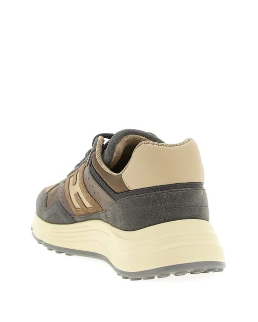 Hogan Brown Hyperlight Suede Leather Sneakers for men