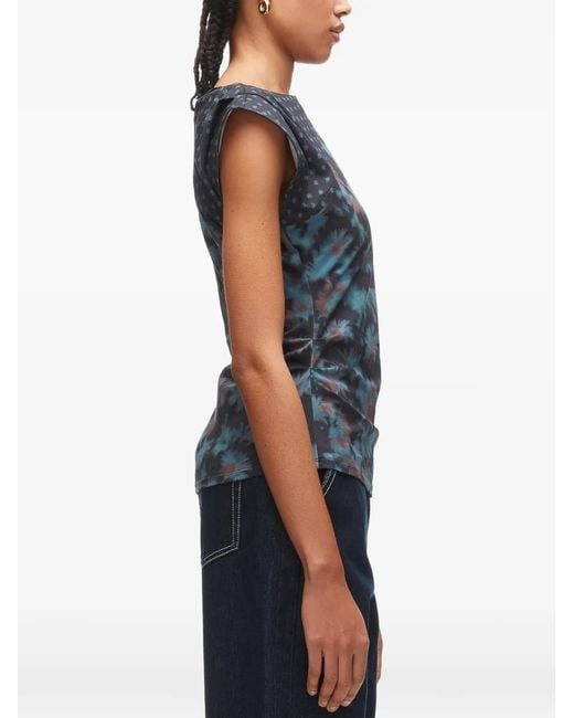 3.1 Phillip Lim Blue Draped Top