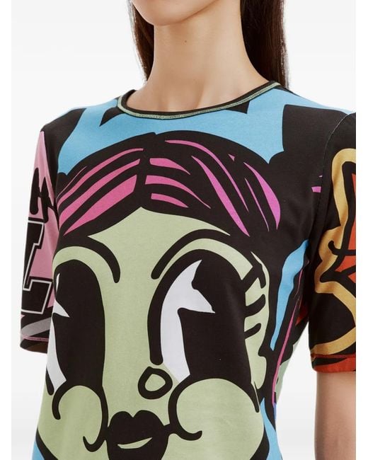 Chopova Lowena Blue Imzy Lou Graphic-Print T-Shirt