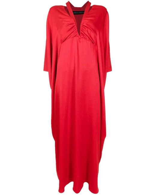Gloria Coelho Red X Isabella Fiorentino Kaftan-Style Maxi Dress