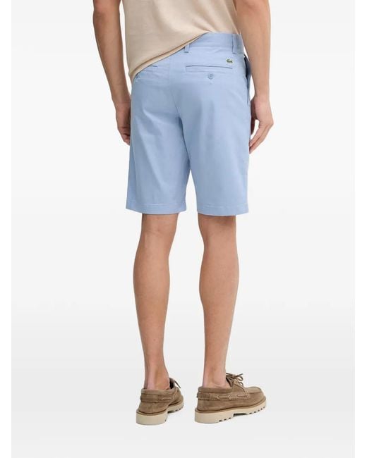 Lacoste Blue Short À Patch Logo for men