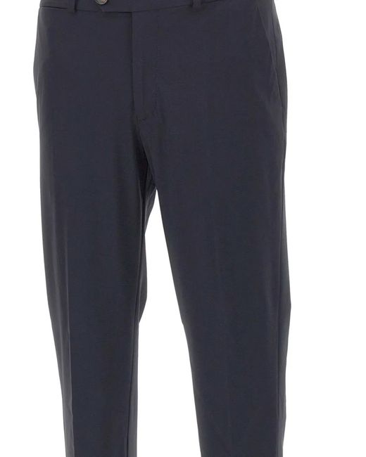Rrd Blue Belt-Loop Roll-Hem Trousers for men