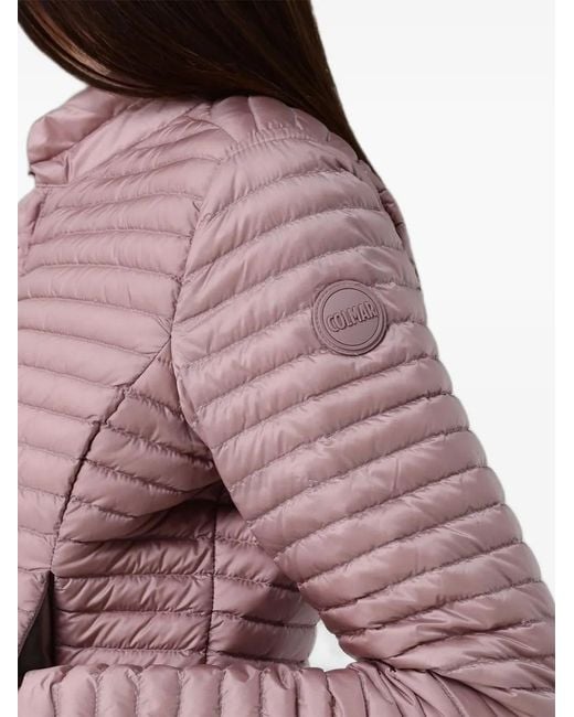 Colmar Red Packable Logo-Patch Puffer Jacket