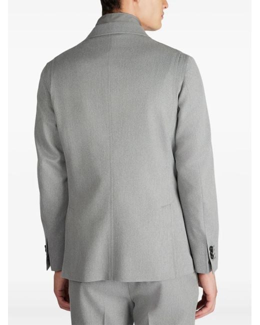 Incotex Gray Removable-Panel Blazer for men