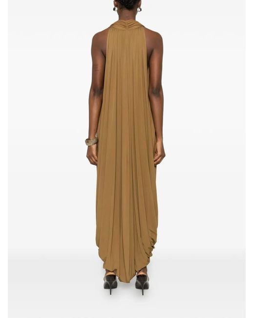 Esse Studios Natural V-Neck Split Dress