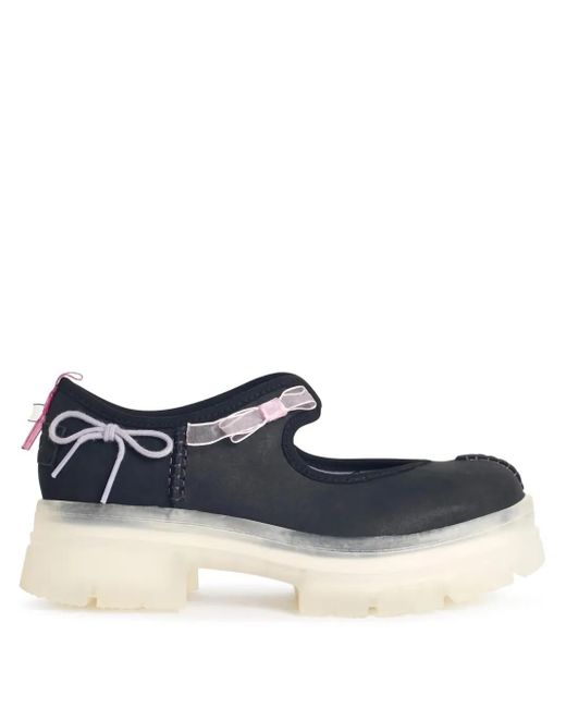Ugg Blue Arnum Bow-Embellished Platform Sneakers