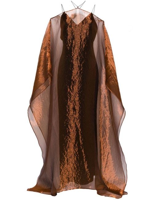 ‎Taller Marmo Brown Sza Sza Maxikleid