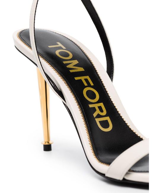 tom ford 85mm lock leather sandals