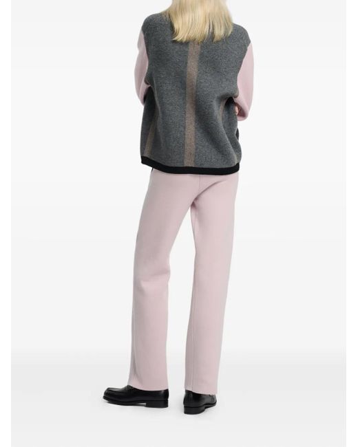 Barrie Gray Colour-Block Buttoned Cardigan