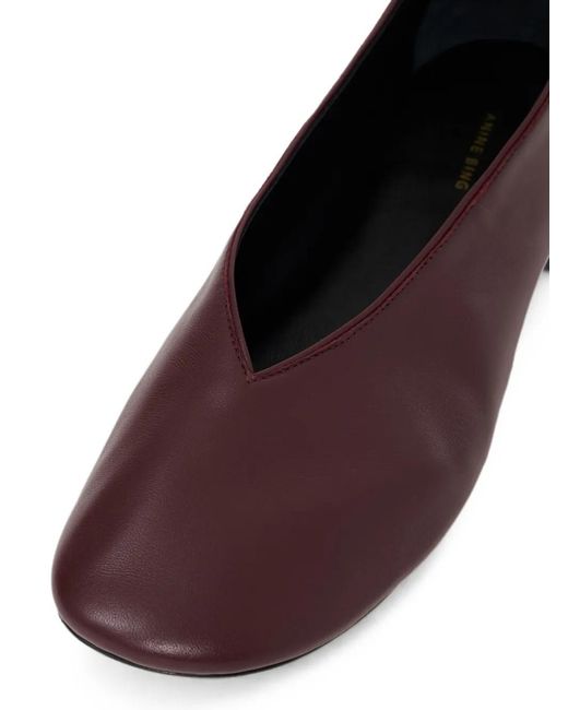 Anine Bing Purple Ana Flats