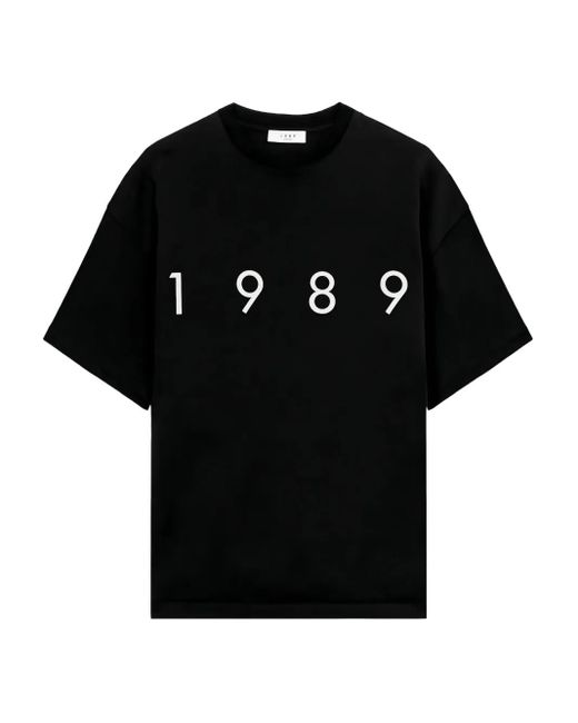 メンズ 1989 STUDIO コットン Tシャツ Black