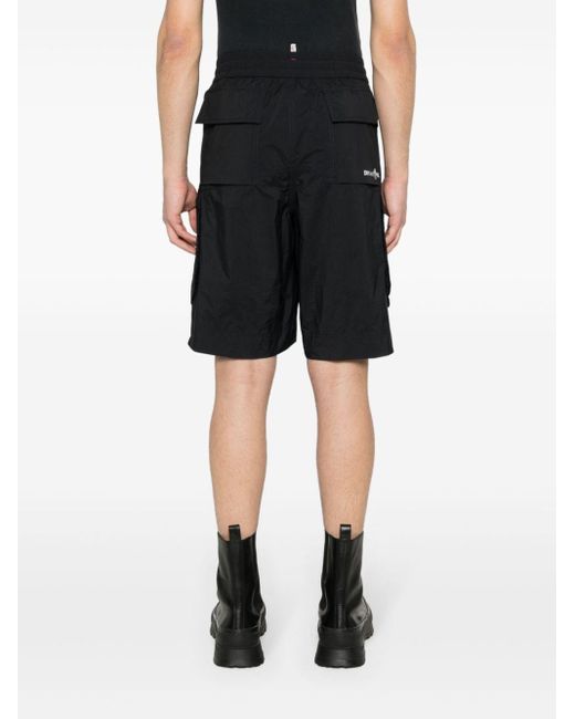 Pantalones cortos de chándal con detalles rasgados 3 MONCLER GRENOBLE de hombre de color Black